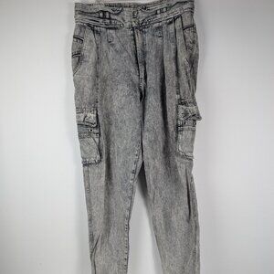 Vintage Bugle Boy Black Acid Wash Jeans Streetwear Men's size 36